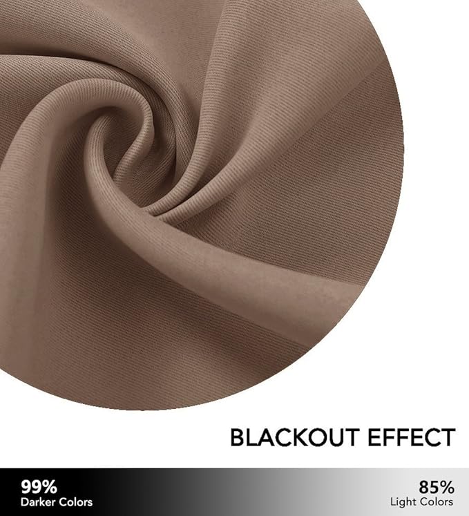NICETOWN Curtain for Bedroom Blackout, Grommet Room Darkning Thermal Insulated - Image 7