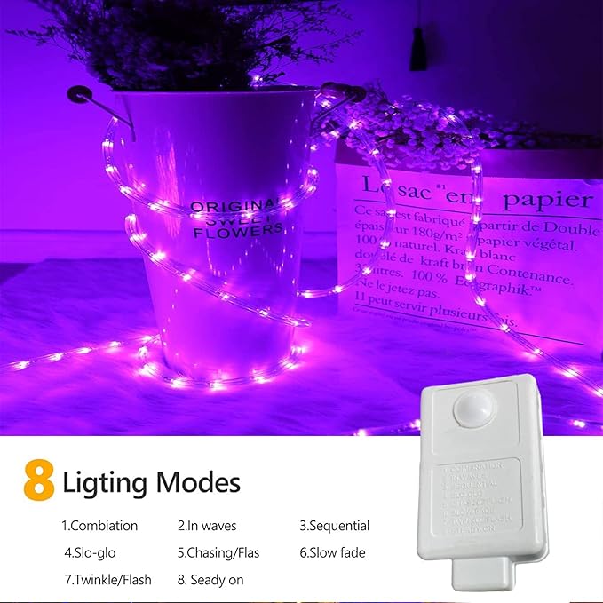 150ft LED Rope Lights Outdoor, 1080 LED Connectable and Flexible Tube Lights - Image 4