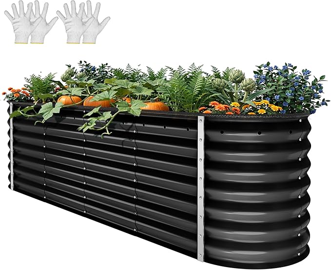 YITAHOME 24" Tall 9 in 1 Large Raised Garden Bed Kit, Outdoor Above Ground by YITAHOME