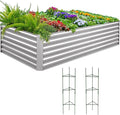 Quictent Galvanized Raised Garden Bed 8x4x2 Ft Tall Metal Planter Box by QUICTENT