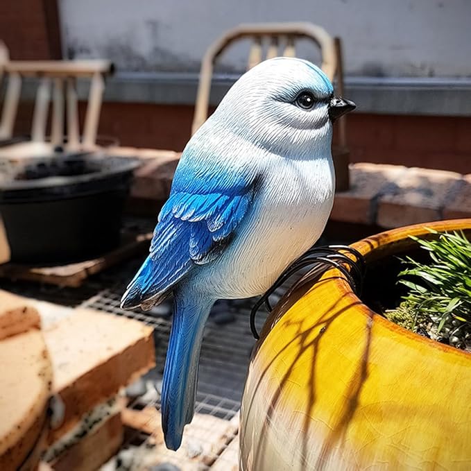 Garden Bird Statue Flower Pot Hugger Outdoor Decor - Image 3