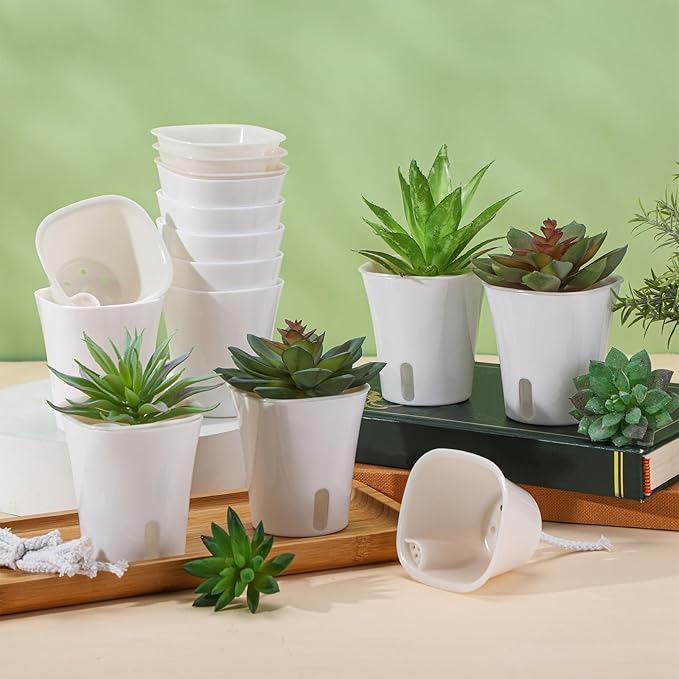 30 Pcs 3 Inch Self Watering Pots Self Watering Planters - Image 5