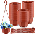 Roshtia 50 Pcs 5.1 inch Plastic Hanging Plant Pots by Roshtia