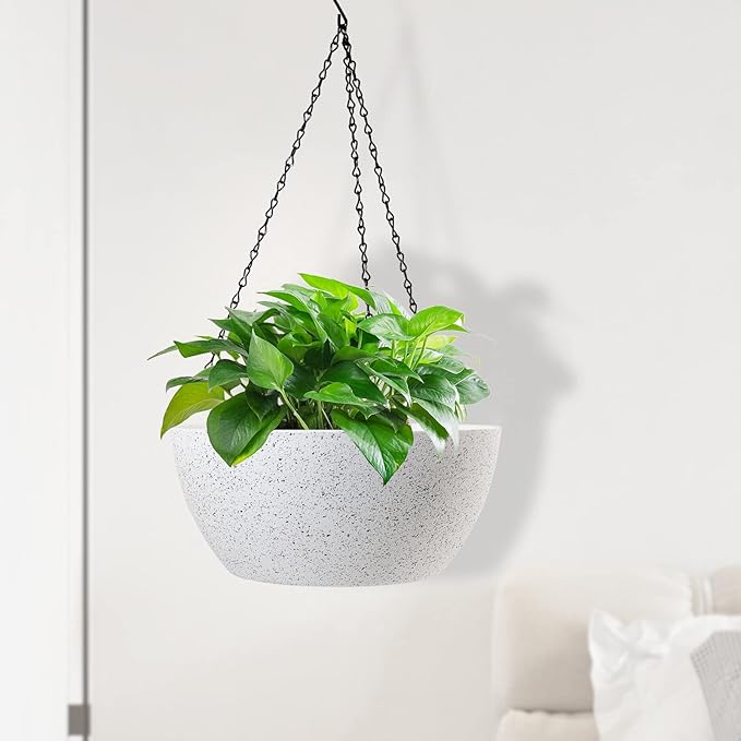 13 inch Large Hanging Planters Plant Pots - Image 5