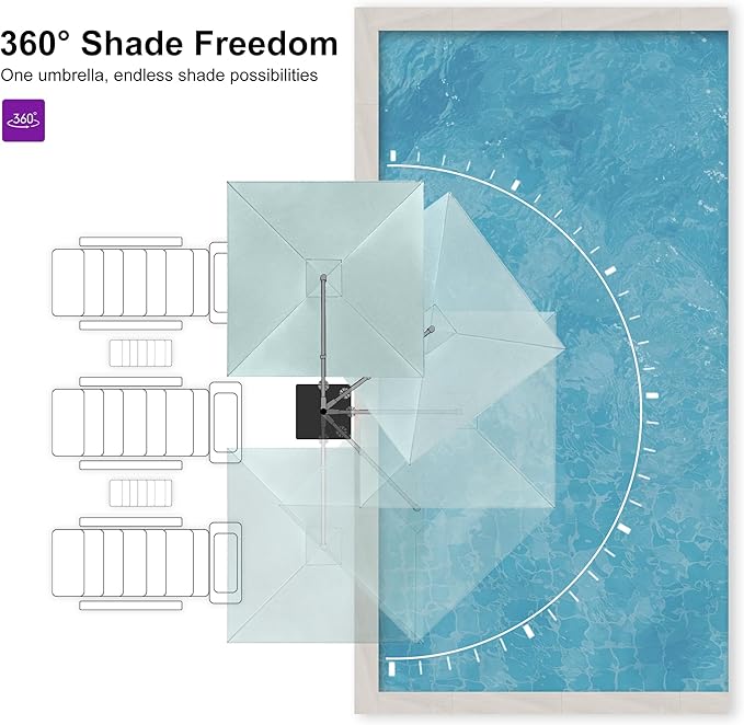 PURPLE LEAF 8 FT Outdoor Umbrella - Image 6