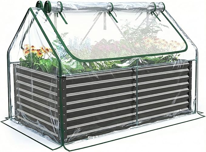 Quictent Raised Garden Bed Galvanized Raised Beds by QUICTENT