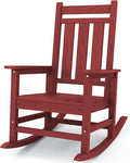 KINGYES Oversized Outdoor Rocking Chair, All-Weather Patio Rocking Chairs by KINGYES