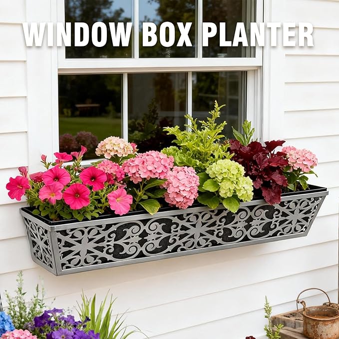 6 Pack 30 Inch Window Boxes Planter - Image 2