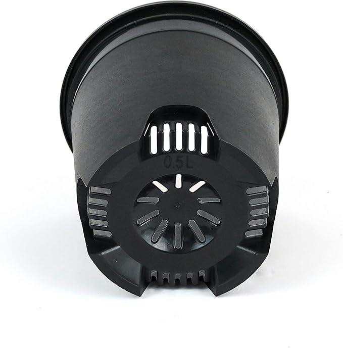 5.5 Inch Gardening Flower Pots 10-Pack Black Pot Liners 0.5 Gallon Nursery Pot - Image 3