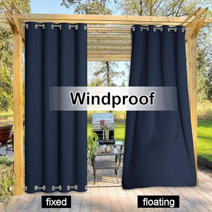 NICETOWN 2 Panels Outdoor Curtains - Image 5
