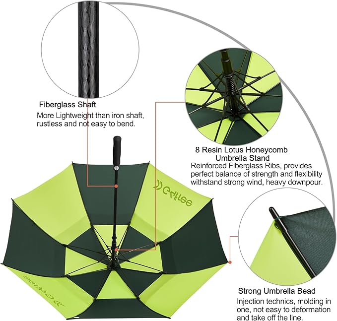 G4Free 47/54/62/68/72 Inch Automatic Open Golf Umbrella Oversize Extra Large - Image 5