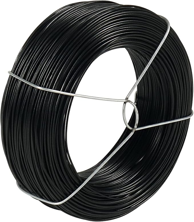 328 Feet Plant Twist Tie Plastic Coated Soft Garden Metal Wire 1mm Thin by Shintop
