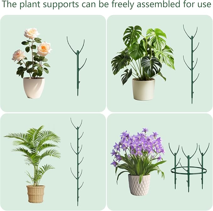12 Pack Plant Support Stake Half Round Plant Support - Image 4