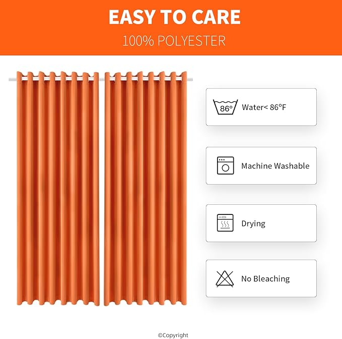 Waterproof Outdoor Curtain W105 x L95 - Image 7