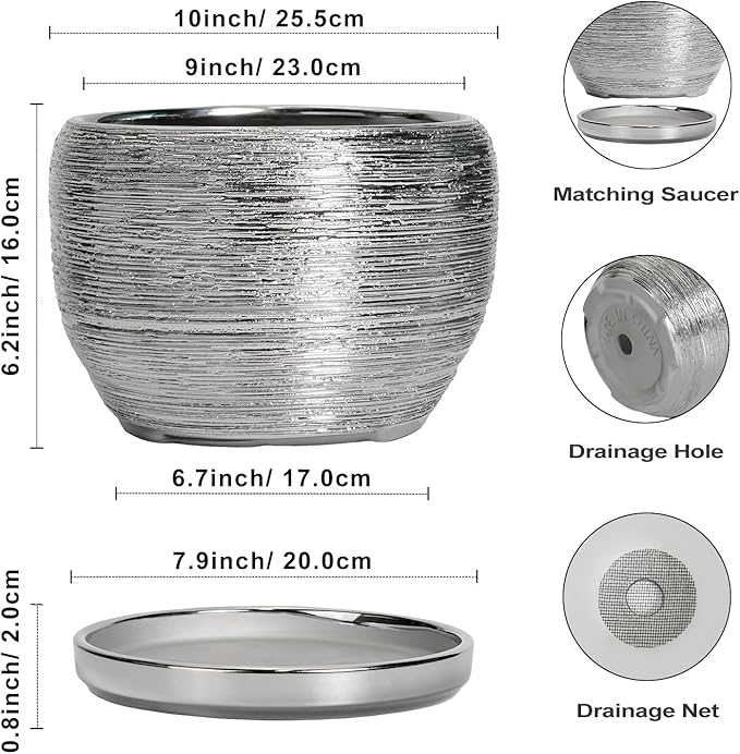 SQOWL Ceramic Pot for Plants - Image 3