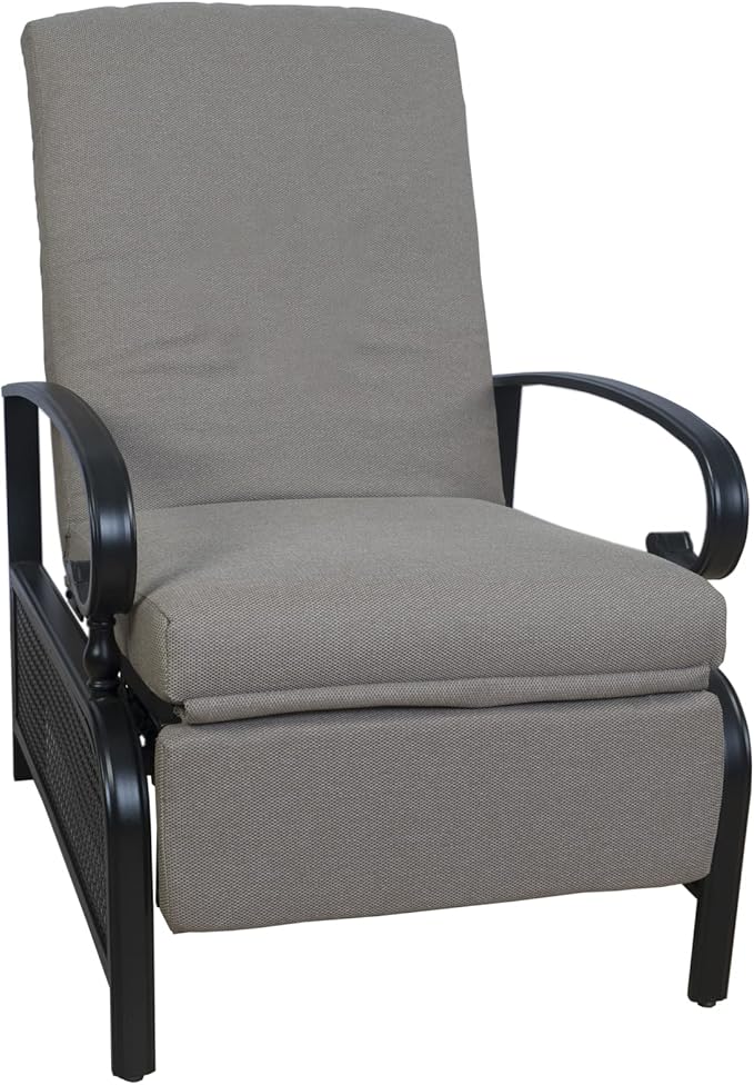 Kozyard Adjustable Outdoor Reclining Lounge Chair, Cushioned Patio Chaise Lounge - Image 8