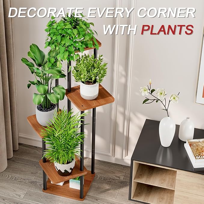 AZERPIAN Plant Stand 5 Tier Indoor Metal Flower Shelf - Image 6