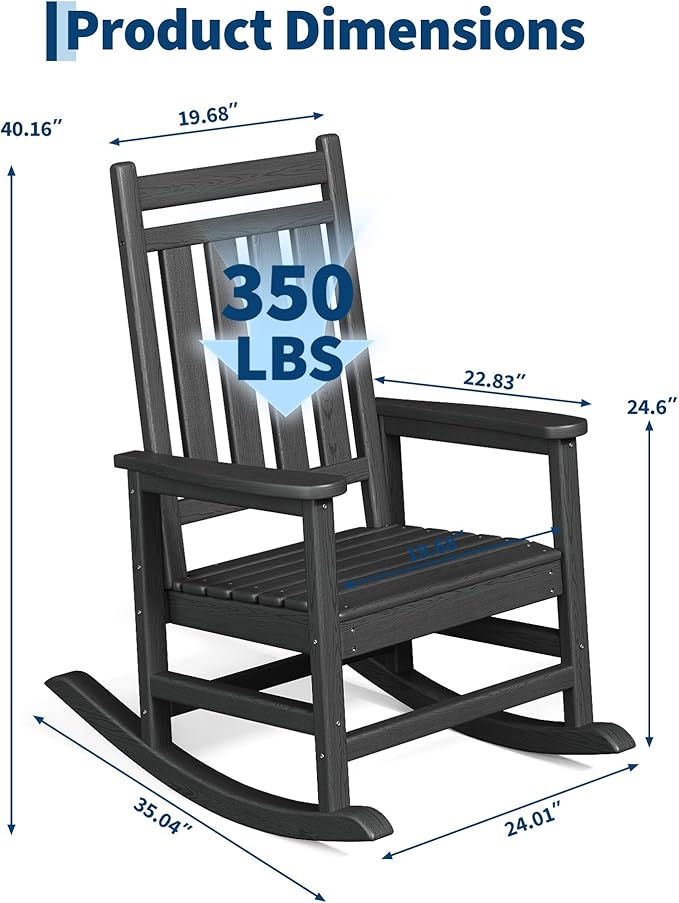 Rocking Chair Outdoor Set of 2 - Image 2
