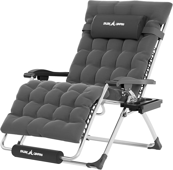 UDPATIO Oversized Zero Gravity Chair, 33In XXL Patio Reclining Chair by UDPATIO