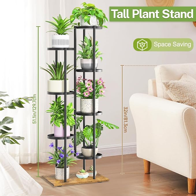 iDavosic.ly 7 Tier Plant Stand Indoor Outdoor, Tiered Corner Multiple Flower - Image 6