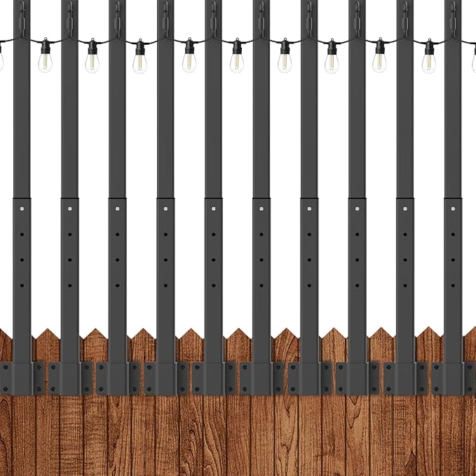 AILBTON 10 Pack 2.8Ft String Light Poles, Light Poles by AILBTON