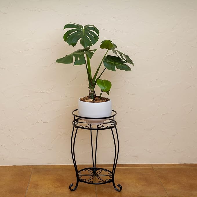 FaithLand Plant Stand, Heavy Duty Metal Planter Holder Indoor Outdoor, 2 Tier - Image 5