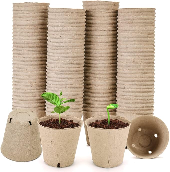 Peat Pot, 126 Packs 3.15 Inch Seed Starting Pots by YESIACE