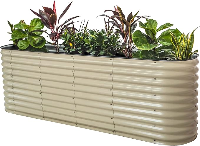 32" Extra Tall Raised Garden Bed Kits, 3.5 x 6.5 x 2.7ft Deep Root 9 in 1 by VegoGarden