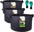 3-Pack 20 Gallon Thickened Plant Grow Bags Large Heavy Duty Fabric Plant Pots by TespherCreationsforYardWorkLawnsCareandGardeningJobsOutdoorActivitiesRVCampingTrips