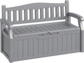 80-Gallon Outdoor Storage Bench, Waterproof Deck Box by Acurax