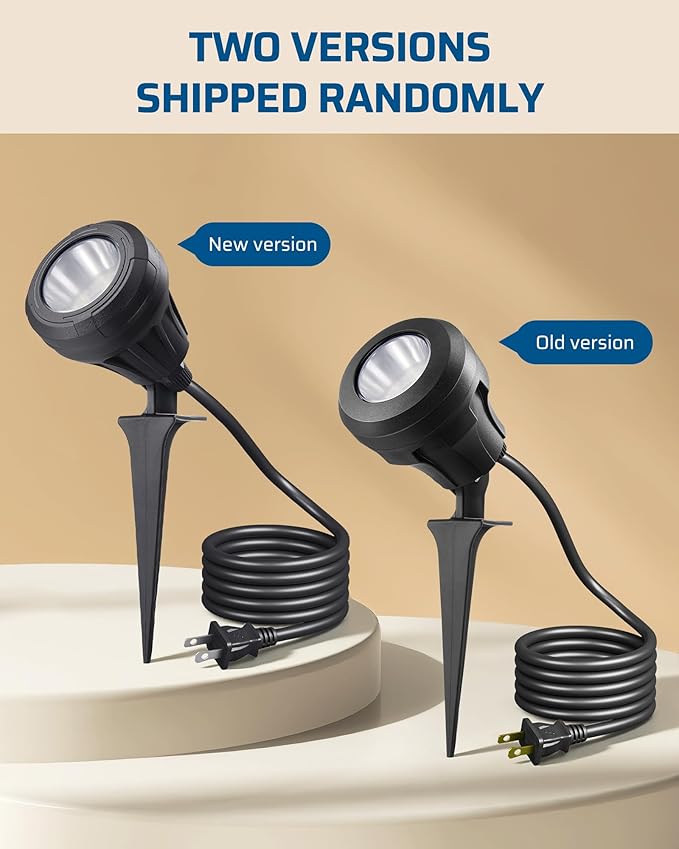 DEWENWILS 120V LED Outdoor Spotlight, 3 Extra Lenses, 5.5W 5000K Plug in - Image 2
