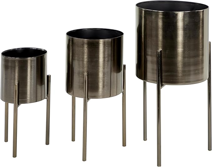 Deco 79 Metal Indoor Outdoor Planter Large Planter Pot - Image 8