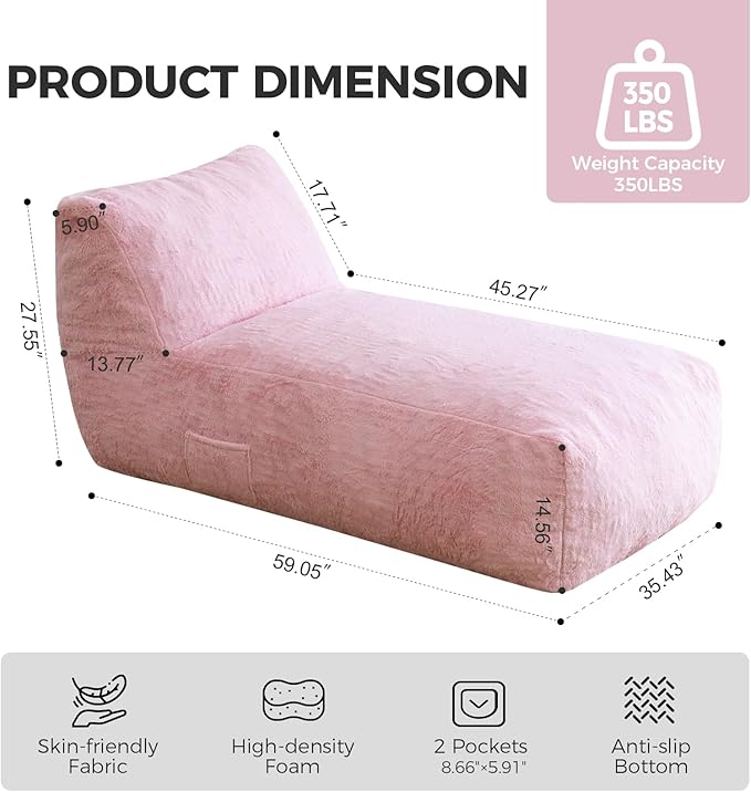 Giant Bean Bag Lounger Chair for Adults - Image 2