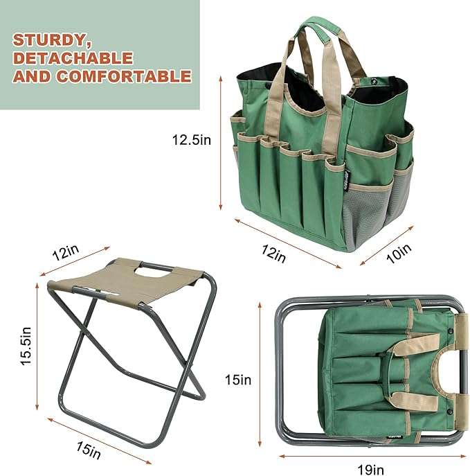 MDSTOP Folding Gardening Stool - Image 3