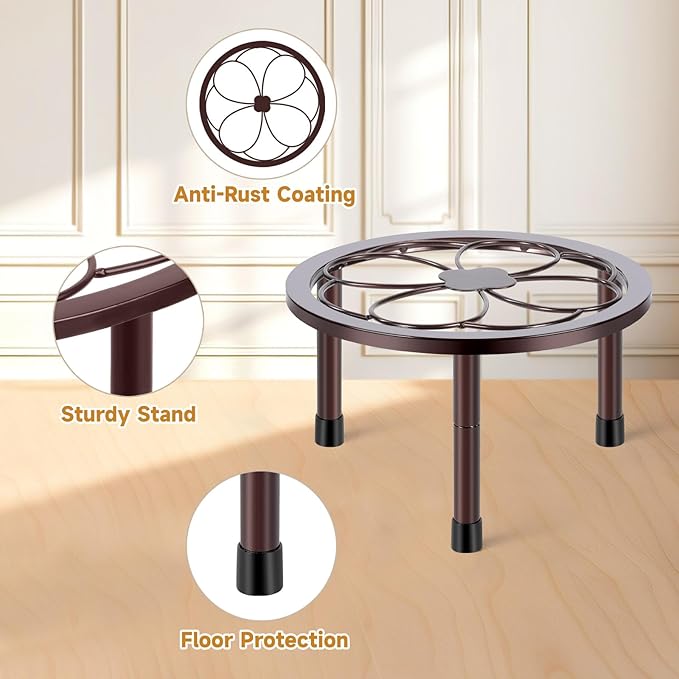 5 Pack Metal Plant Stand, Anti-Rust Iron Plant Stands - Image 4