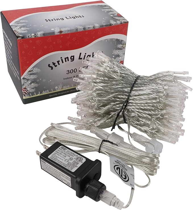 LJLNION 300 LED Valentines Lights, Extra Long 98.5FT Christmas String Lights - Image 8