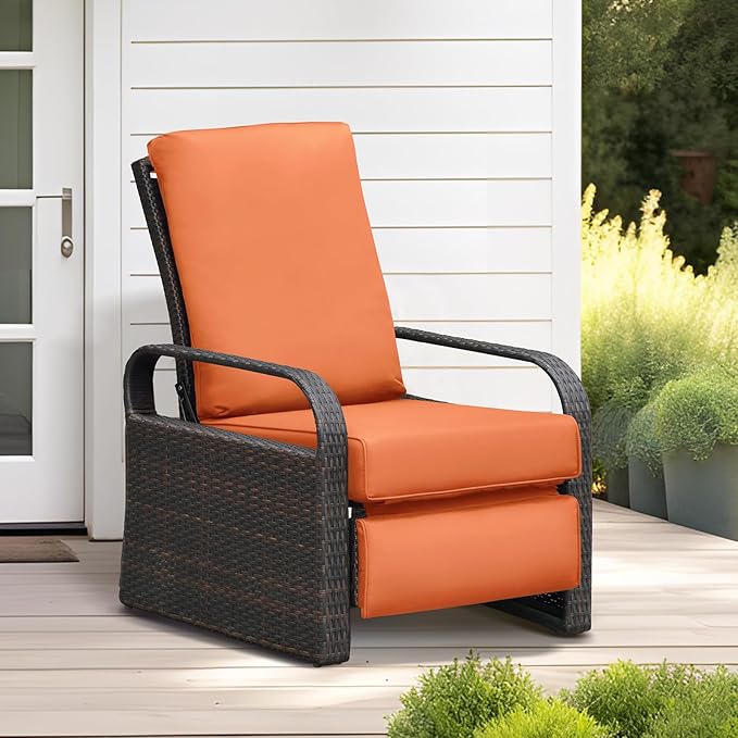 ART TO REAL Automatic Adjustable Patio Recliner Chair Relaxing Sofa Outdoor - Image 2
