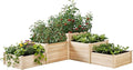 AMERLIFE 3-Tier Raised Garden Bed, 28 Inch Depth Fir Wood Planter Box by AMERLIFE