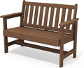 SERWALL Outdoor Bench, HDPE Outdoor Benches Weatherproof, 2-Person Garden Bench by SERWALL