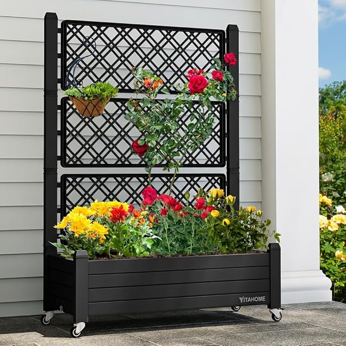YITAHOME 3.6x1.5x5 FT Planter Box Trellis by YITAHOME