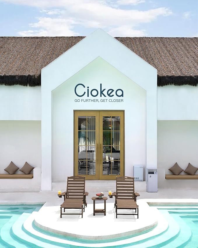 Ciokea Lounge Chair Outdoor, Oversized Chaise Lounge Chair - Image 2