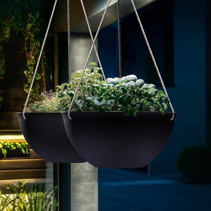 LA JOLIE MUSE Hanging Planters for Outdoor Plants, Large Hanging Planter - Image 5
