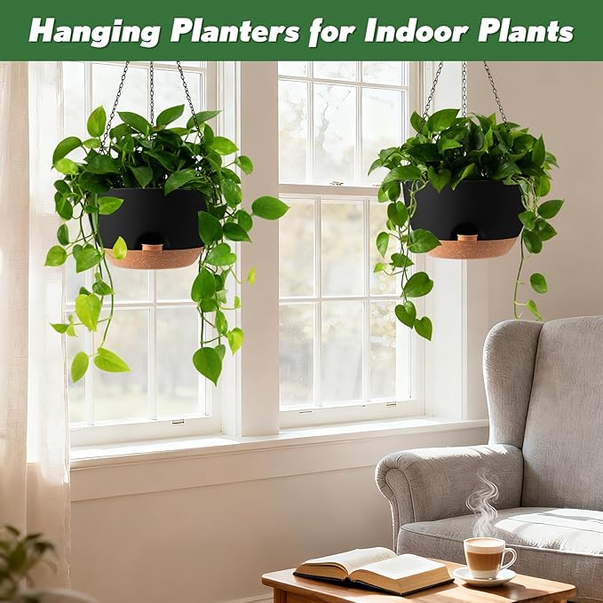 3-Piece Set of 10-Inch Hanging Planters - Image 4