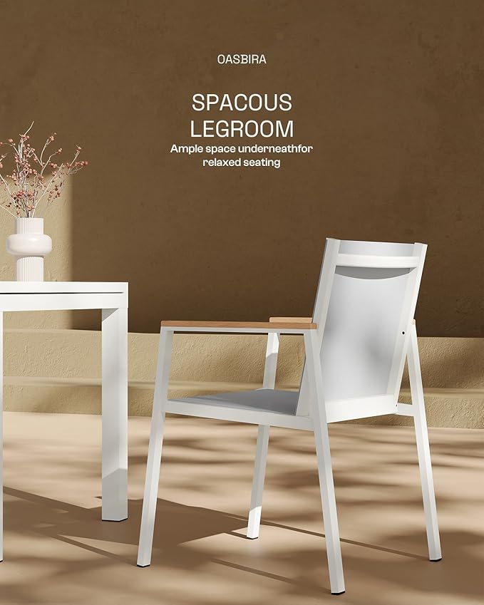 Outdoor Aluminum Patio Dining Table Set - Image 4