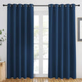 NICETOWN Moroccan Blue Blackout Curtains 84 inch Length, Grommet Top Room by NICETOWN