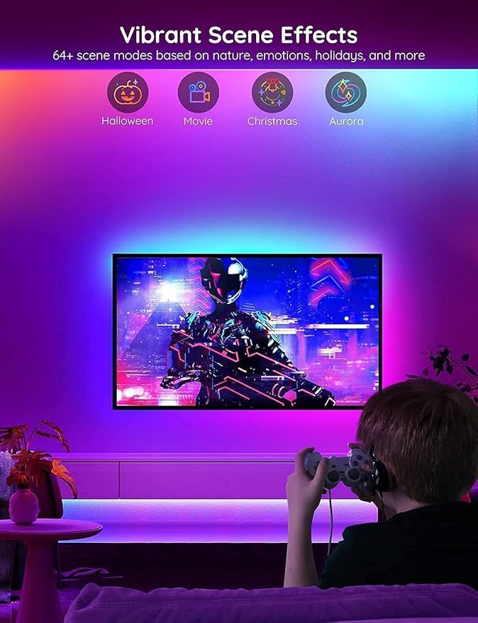 Govee 100ft RGBIC LED Strip Lights, Smart LED Lights Work - Image 7