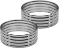 2PCS 4x4x1FT Galvanized Raised Garden Bed Kit, Vegetable Boxes-Round Metal by DIIYIV