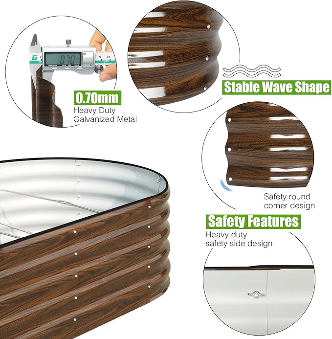 SnugNiture Galvanized Raised Garden Bed - Image 3