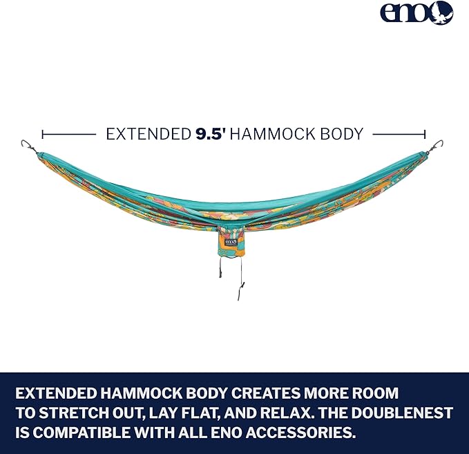 ENO, Eagles Nest Outfitters DoubleNest Lightweight Camping Hammock, 1 to 2 - Image 2