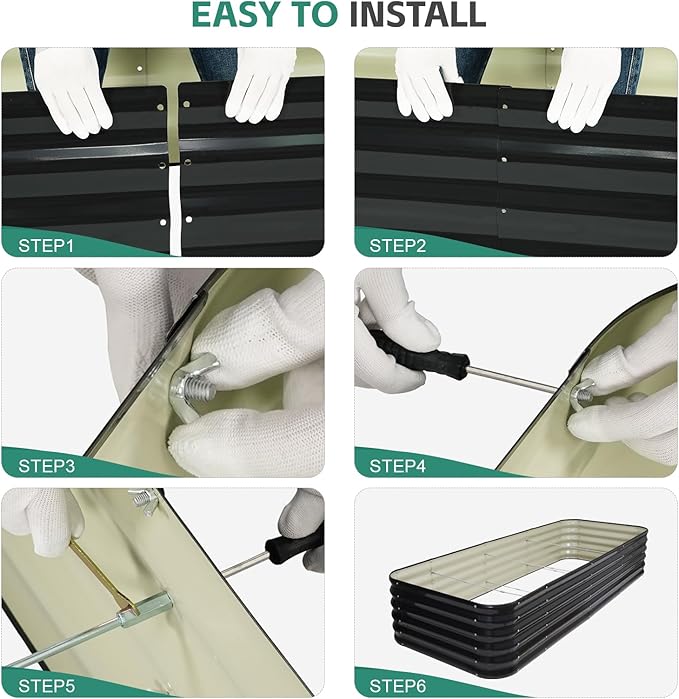 5 in 1Galvanized Raised Garden Bed - Image 8